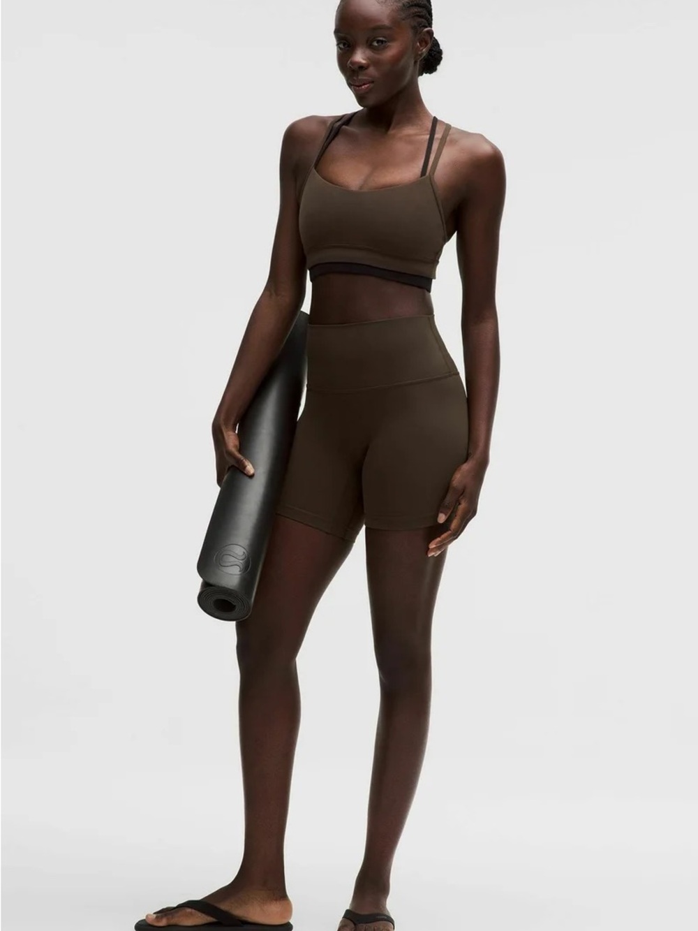 Lululemon align 6” shorts in walnut crunch - 6
